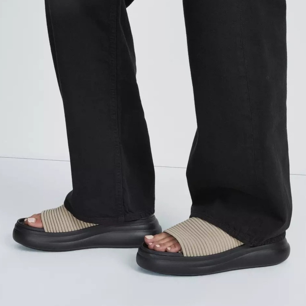 Rag & Bone Brixley Knit Slides Platform Sandals Size 39